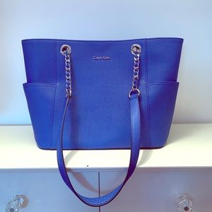 LIKE NEW | Calvin Klein Tote | Cobalt Blue
